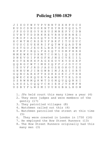 Crime & Punishment - Metropolitan Police 1829-1900