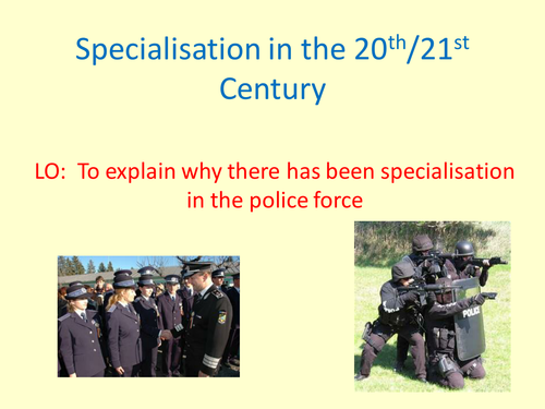 Crime & Punishment - Specialisation