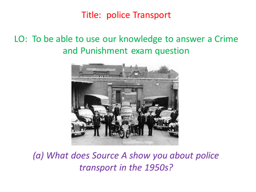 Crime & Punishment - Transport Question