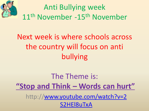 Anti Bullying Poster Competition PP Slides