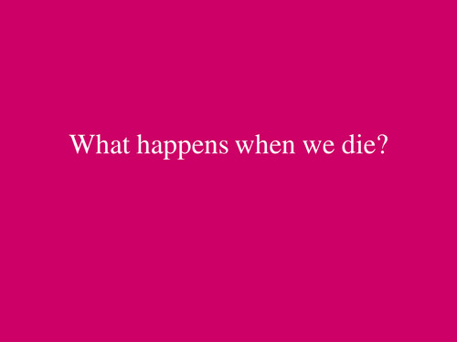 Beliefs about death
