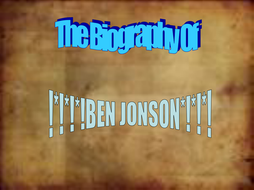 Full lesson PP History of Ben Johnson