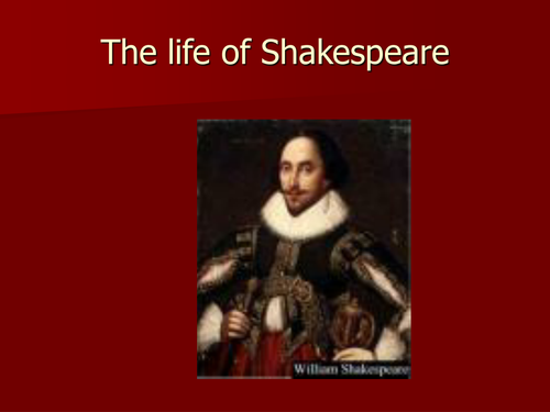Full lesson PP Life of Shakespeare