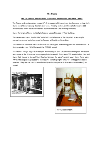 Titanic History lesson – The Ship