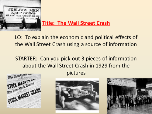 Germany GCSE History – Wall Street Crash