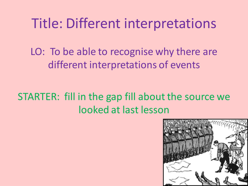 Germany GCSE History – Different Interpretations