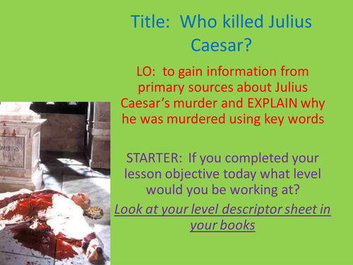 Amazing People – Who Killed Caesar?