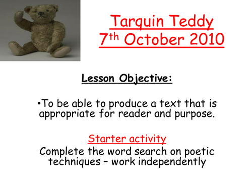 African Poetry lesson But Sometimes When It rains