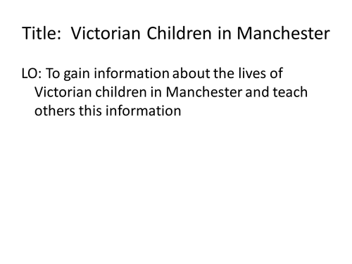 Manchester – Victorian Children