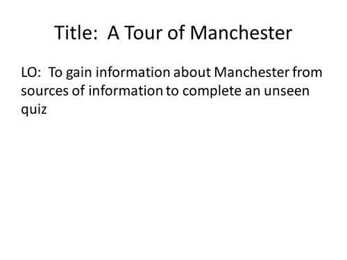 Manchester – Tour Of Manchester