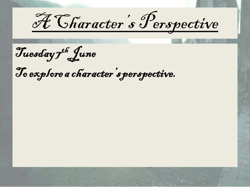 Harry Potter –Character’s Perspectives