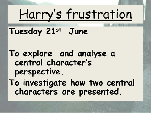 Harry Potter – Harry’s Frustration