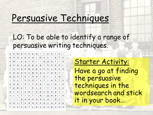 Identity 6 – persuasive writing