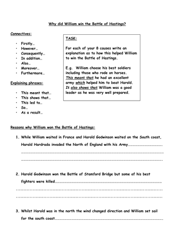 Medieval Realms - battle Of hastings Assessment