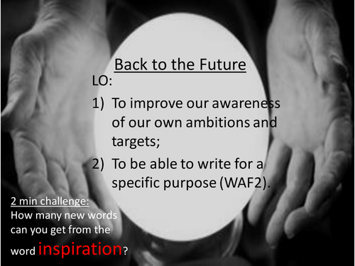 Non Fiction Writing – Time Capsule