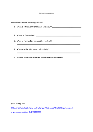 Flannan Isle Research