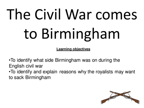 THe English Civil War comes to Birmingham