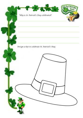 St. Patrick's Day design a hat