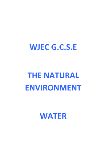 water workbook