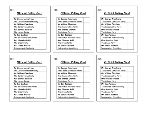 Mock General Election