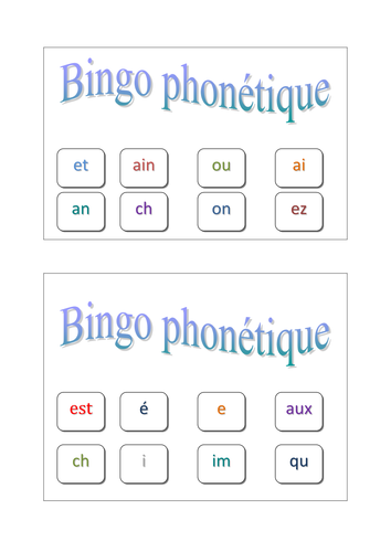 a game to assess phonetics from KS3 onwards