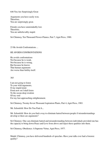 readings - arguments atheism + God Realisation