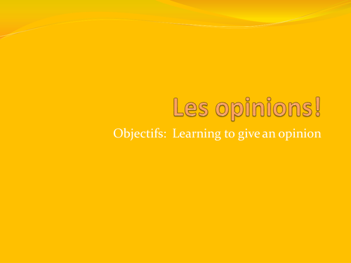 opinions -