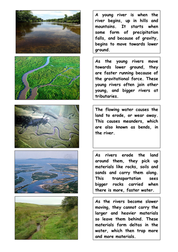 Less Able Journey of a River Matching Activity | Teaching Resources