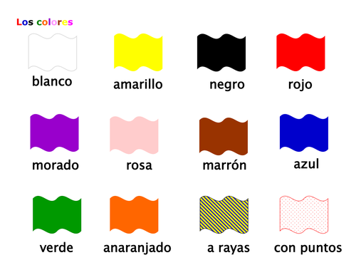 Los colores en Español | Teaching Resources