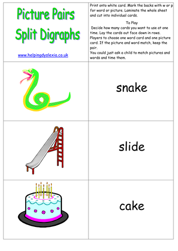 Picture Pairs Split Digraphs