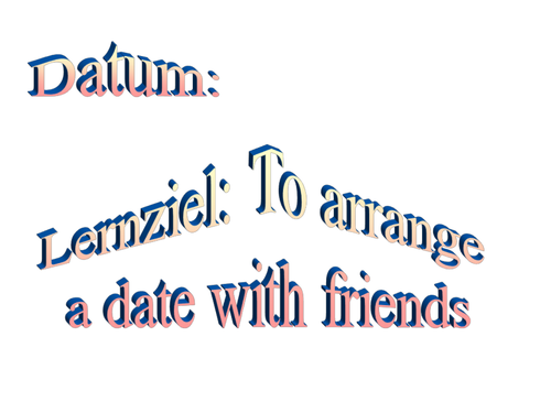 Arranging to meet friends