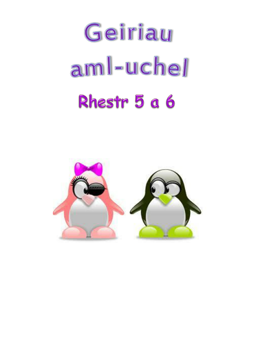 Geiriau Aml-Uchel 3 / H-F words in Welsh 3