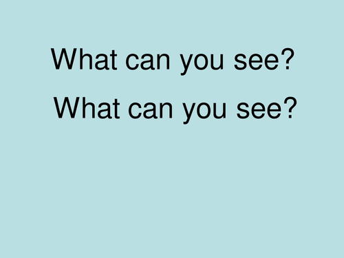 What Can You See? (sea Creatures)