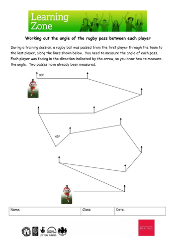 Rugby pass angles