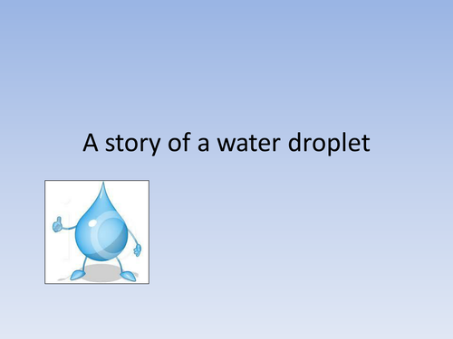 essay about water droplet