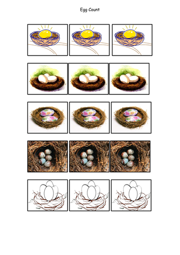 Egg counting to 5