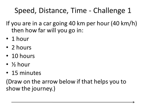 Speed, Distance, Time: Basic Level Challenges