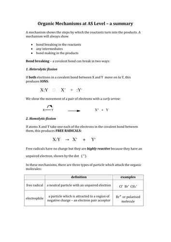 Three organic mechanisms for OCR 322