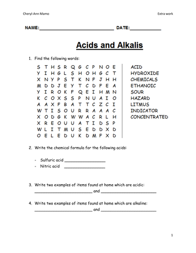 Revision worksheet | Teaching Resources