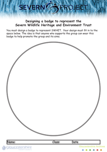 Designing a badge for the Severn Wildlife Heritage