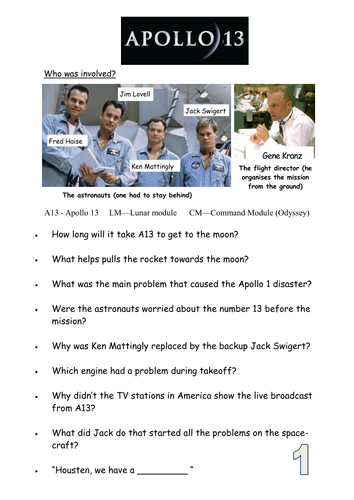 Printables Apollo 13 Worksheet apollo 13 film worksheet by rajnag teaching resources tes