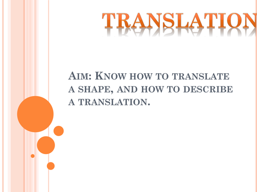 Translation Lesson