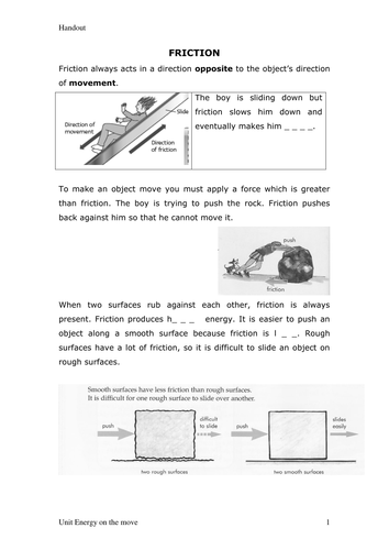 friction | Teaching Resources