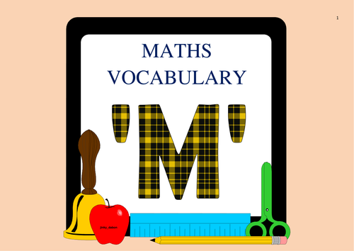 Maths Vocabulary 'M'