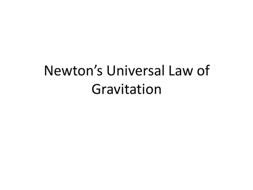 Newton's Gravitation & Cavendish Experiment ppt