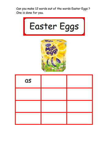 Easter word fun | Teaching Resources