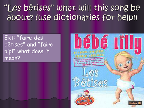 Les Betises Bebe Lilly Teaching Resources