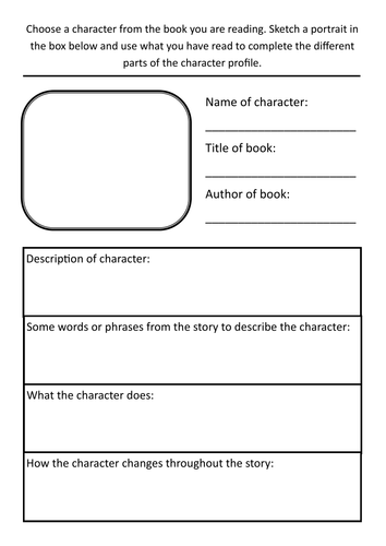 Character Biography Template - FREE DOWNLOAD - The Best Home School Guide!!