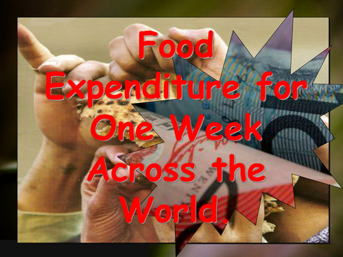 Food expenditure for one week across the world