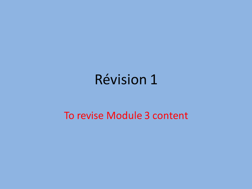 Revision Module 3 Expo 1